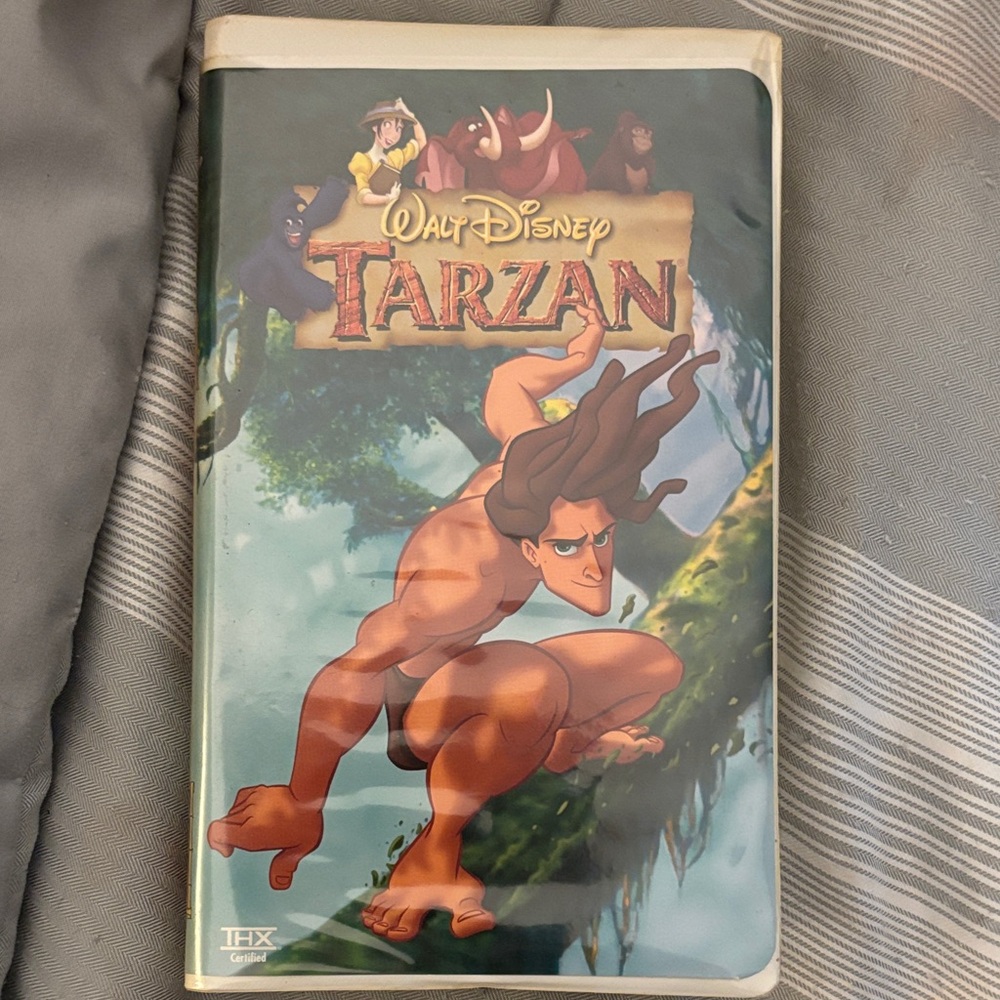 Disney Tarzan VHS with Green and Brown Cover